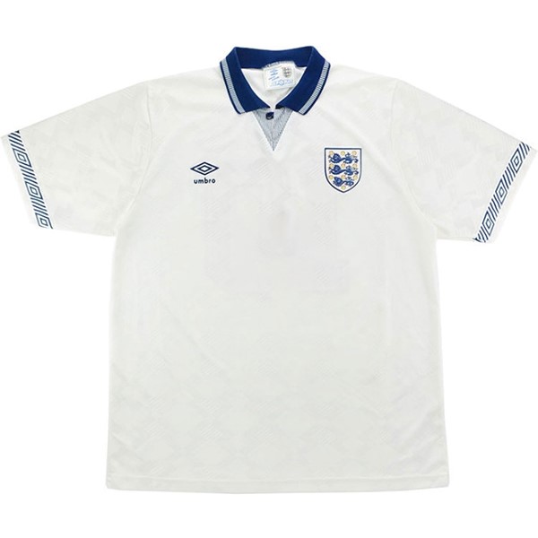 Camiseta Inglaterra 1ª Retro 1990 Blanco